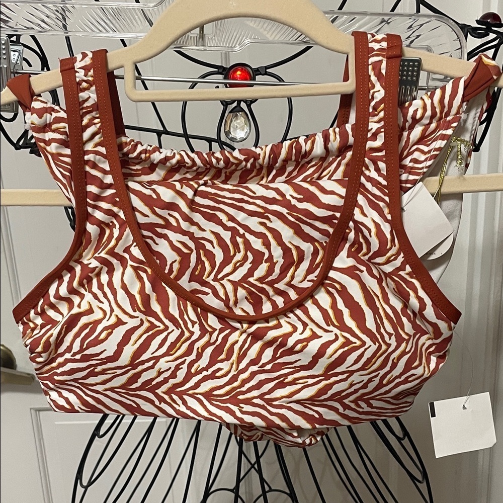 🦓🦓🦓3for12$🦓🦓🦓Chic Zebra Print Bikini in Brown and White